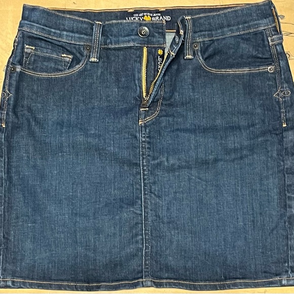Lucky Brand denim skirt - US size: 2/26 - Picture 1 of 6